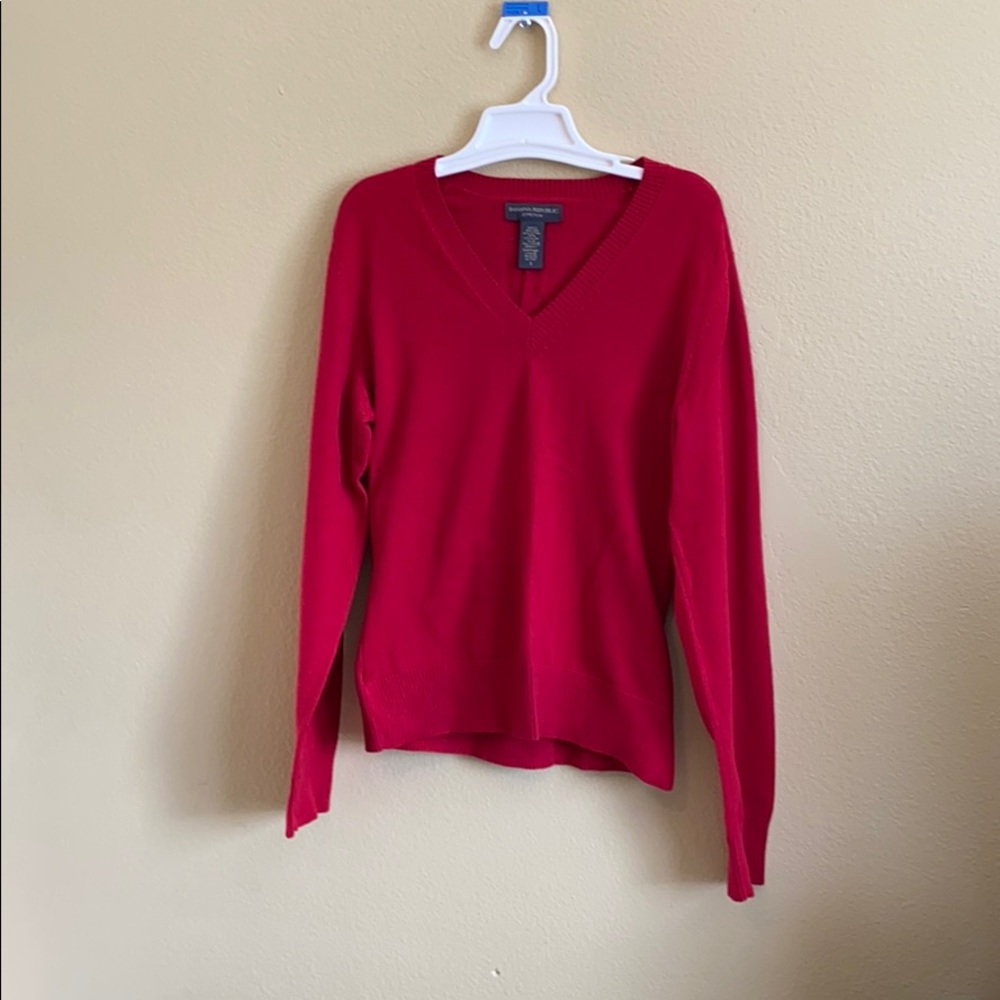 Banana Republic red long sleeve Sweater small